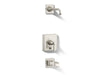 KOHLER K-T13133-4AL Pinstripe Rite-Temp bath and shower trim kit with push-button diverter and lever handle, without...