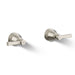 KOHLER K-T13141-4A Pinstripe Deck-mount bath faucet handle trim with Lever design, vibrant brushed nickel
