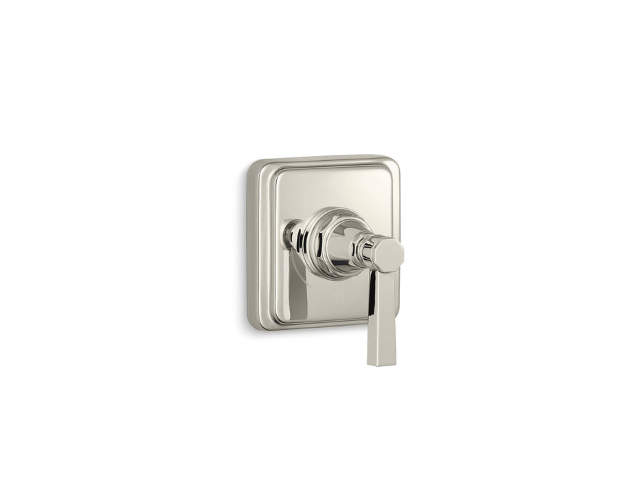 KOHLER K-T13174-4A Pinstripe MasterShower volume control valve trim with lever handle