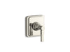 KOHLER K-T13175-4A Pinstripe MasterShower transfer valve trim lever handle, vibrant polished nickel