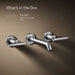 KOHLER K-T14413-4 Purist Wall-mount bathroom sink faucet trim with Lever handles, 1.2 gpm, polished chrome - view 5