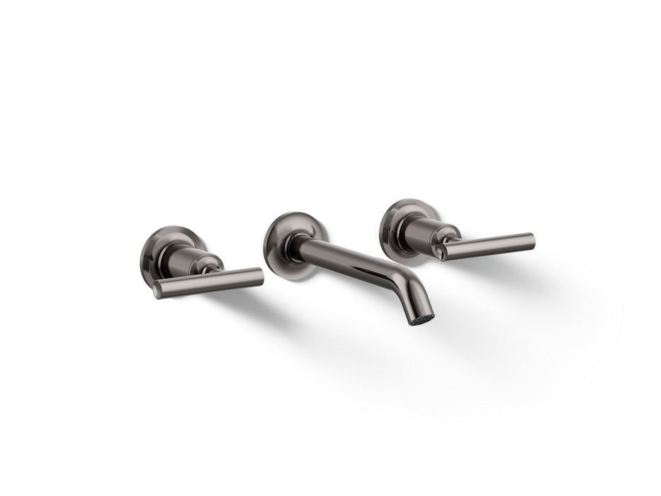KOHLER K-T14413-4 Purist Wall-mount bathroom sink faucet trim with Lever handles, 1.2 gpm, vibrant titanium