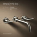 KOHLER K-T14414-4 Purist Wall-mount bathroom sink faucet trim with Lever handles, 1.2 gpm, vibrant polished nickel - view 5