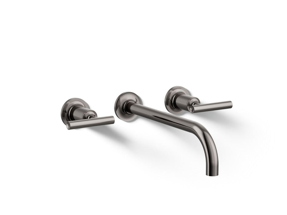 KOHLER K-T14414-4 Purist Wall-mount bathroom sink faucet trim with Lever handles, 1.2 gpm, vibrant titanium