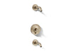 KOHLER K-T14420-3L Purist Rite-Temp bath and shower trim kit with push-button diverter and cross handle, without...