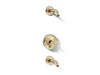 KOHLER K-T14420-3L Purist Rite-Temp bath and shower trim kit with push-button diverter and cross handle, without...