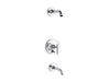 KOHLER K-T14420-4L Purist Rite-Temp bath and shower trim kit with push-button diverter and lever handle, without...