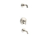 KOHLER K-T14420-4L Purist Rite-Temp bath and shower trim kit with push-button diverter and lever handle, without...
