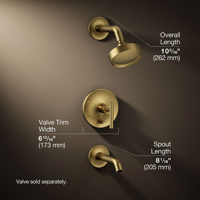 3/4 view of product with dimensions