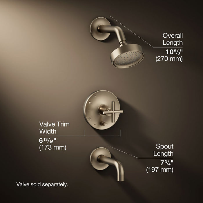3/4 view of product with dimensions