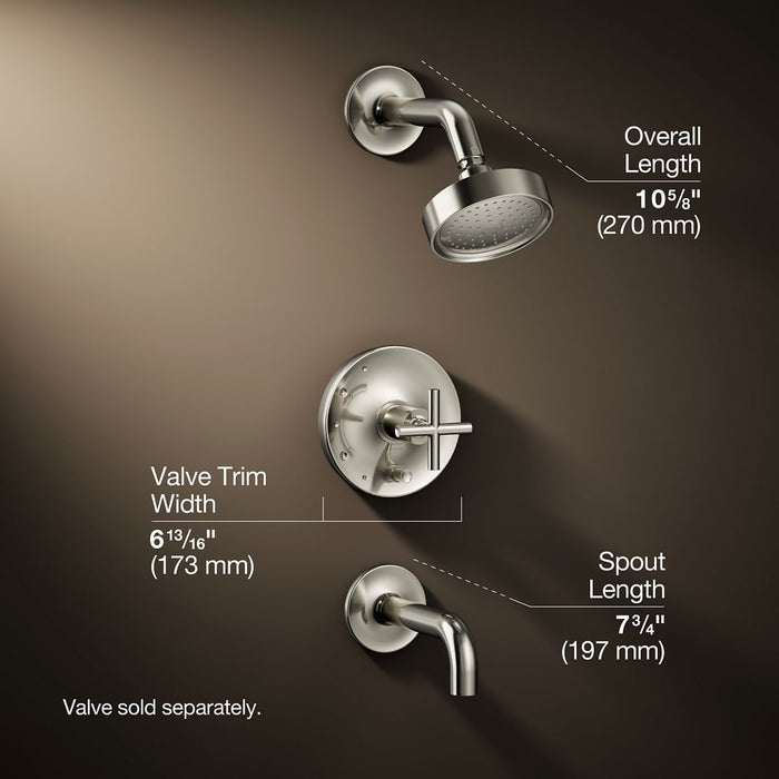 3/4 view of product with dimensions