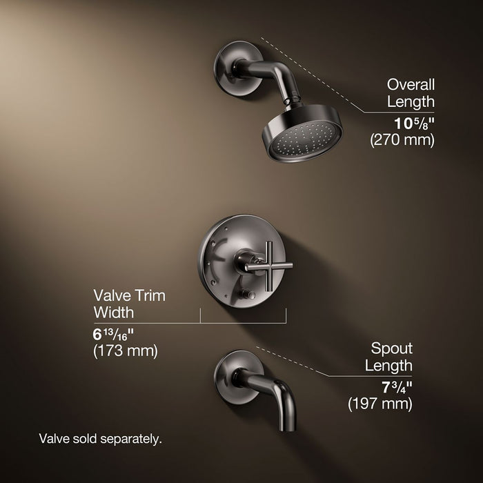 3/4 view of product with dimensions