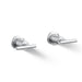 KOHLER K-T14429-4 Purist Deck- or wall-mount bath faucet handle trim with lever design, polished chrome - view 5