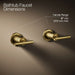 KOHLER K-T14429-4 Purist Deck- or wall-mount bath faucet handle trim with lever design, vibrant brushed moderne brass -...