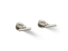 KOHLER K-T14429-4 Purist Deck- or wall-mount bath faucet handle trim with lever design, vibrant brushed nickel