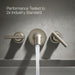 KOHLER K-T14429-4 Purist Deck- or wall-mount bath faucet handle trim with lever design, vibrant brushed nickel - view 4