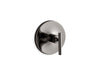 KOHLER K-T14488-4 Purist MasterShower temperature control valve trim with lever handle, vibrant titanium