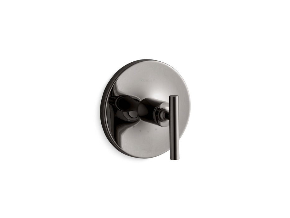 KOHLER K-T14488-4 Purist MasterShower temperature control valve trim with lever handle, vibrant titanium