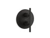 KOHLER K-T14489-4 Purist MasterShower temperature and volume control valve trim, matte black