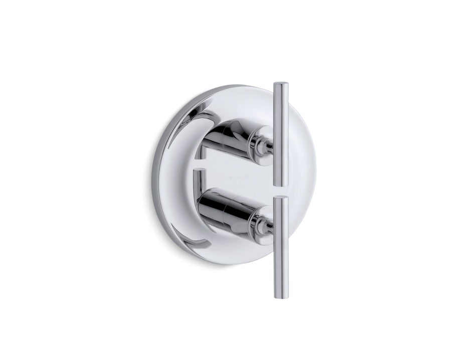 KOHLER K-T14489-4 Purist MasterShower temperature and volume control valve trim, polished chrome
