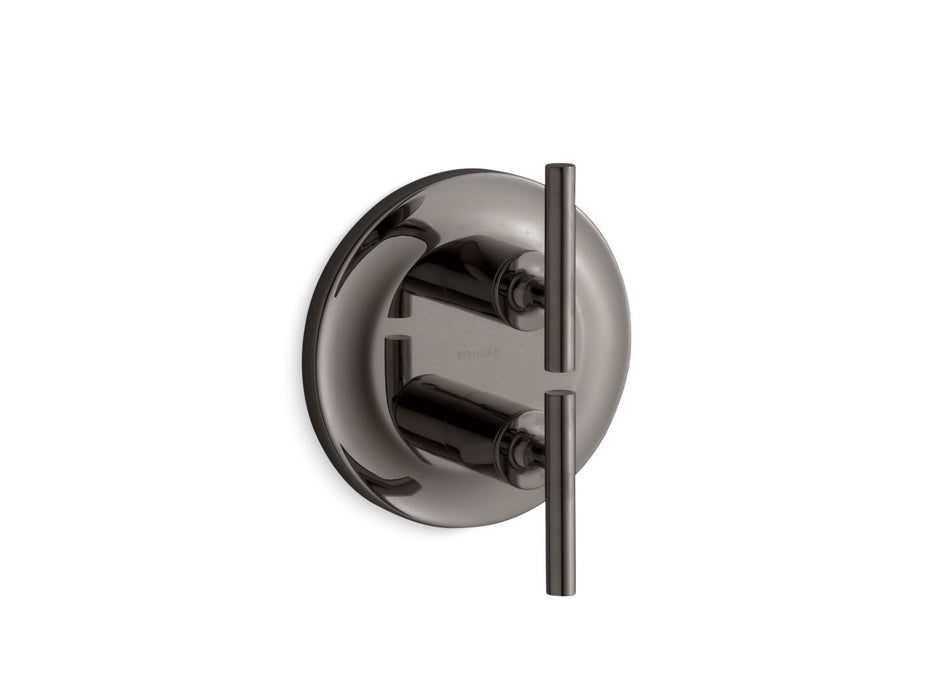 KOHLER K-T14489-4 Purist MasterShower temperature and volume control valve trim, vibrant titanium