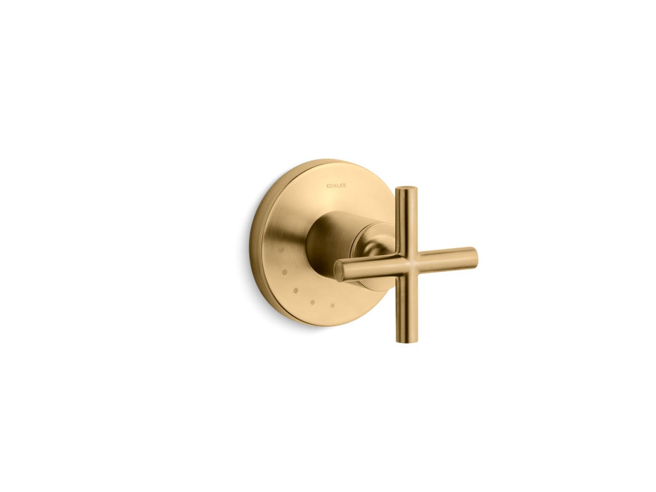 KOHLER K-T14490-3 Purist MasterShower volume control valve trim with cross handle
