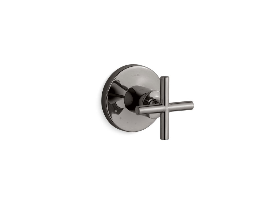 KOHLER K-T14490-3 Purist MasterShower volume control valve trim with cross handle