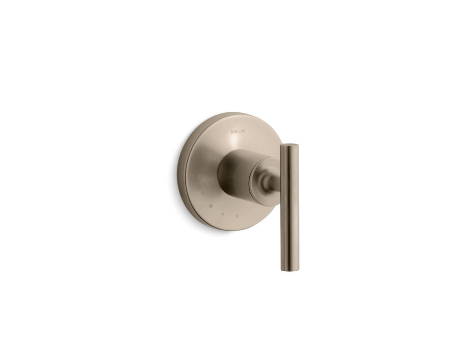 KOHLER K-T14490-4 Purist MasterShower volume control valve trim with lever handle, vibrant brushed bronze