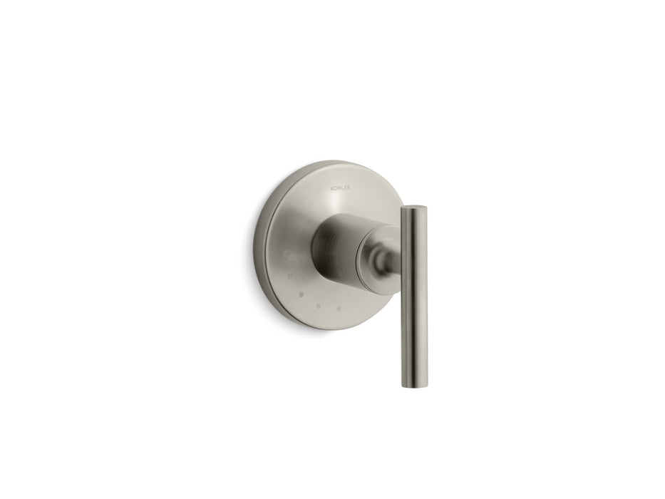 KOHLER K-T14490-4 Purist MasterShower volume control valve trim with lever handle, vibrant brushed nickel