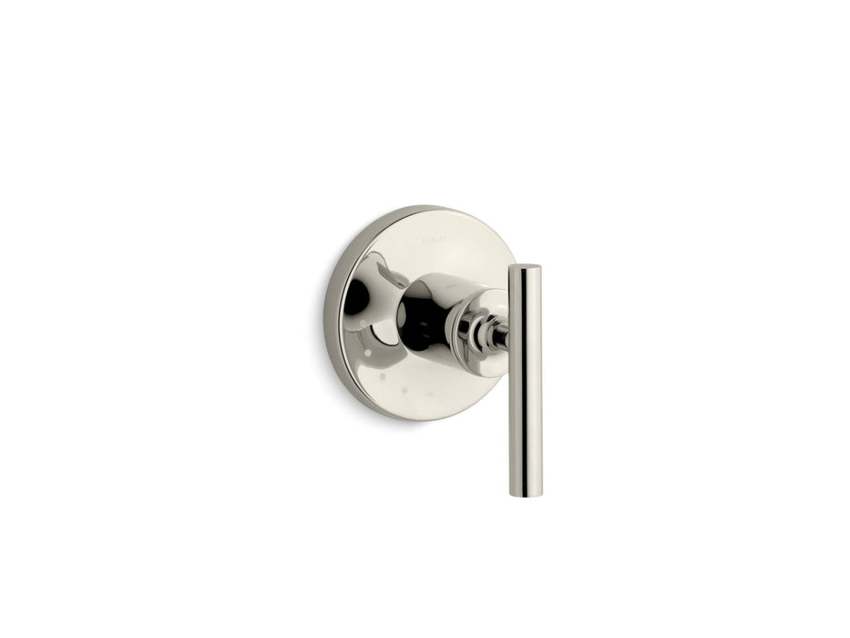 KOHLER K-T14490-4 Purist MasterShower volume control valve trim with lever handle, vibrant polished nickel