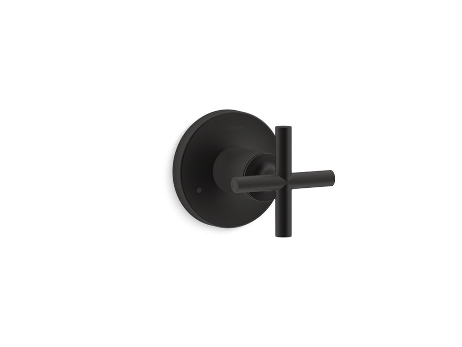 KOHLER K-T14491-3 Purist MasterShower transfer valve trim with cross handle