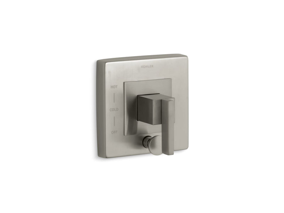 KOHLER K-T14668-4 Loure Rite-Temp valve trim with push-button diverter, vibrant brushed nickel