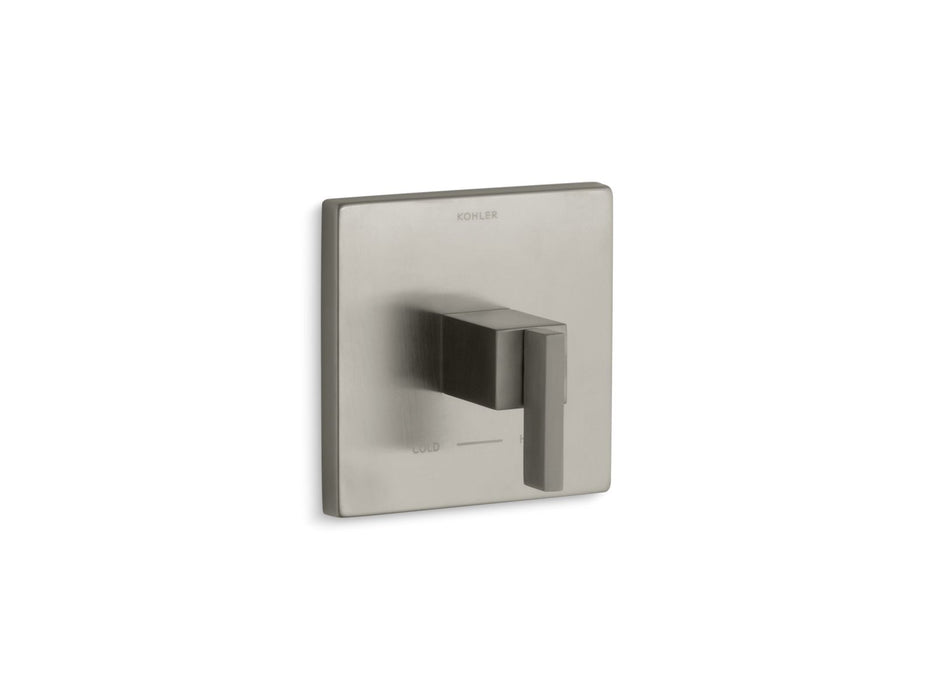 KOHLER K-T14672-4 Loure MasterShower temperature control valve trim, vibrant brushed nickel