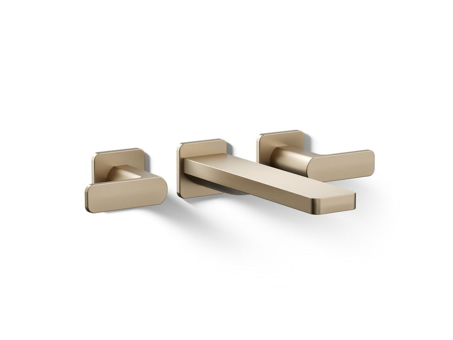KOHLER K-T23491-4 Parallel Wall-mount bath faucet trim, vibrant brushed bronze