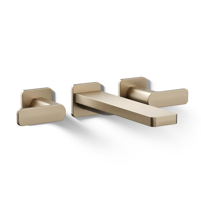KOHLER K-T23491-4 Parallel Wall-mount bath faucet trim, vibrant brushed bronze - view 2