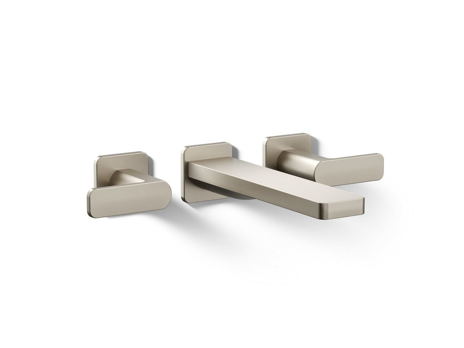 KOHLER K-T23491-4 Parallel Wall-mount bath faucet trim, vibrant brushed nickel