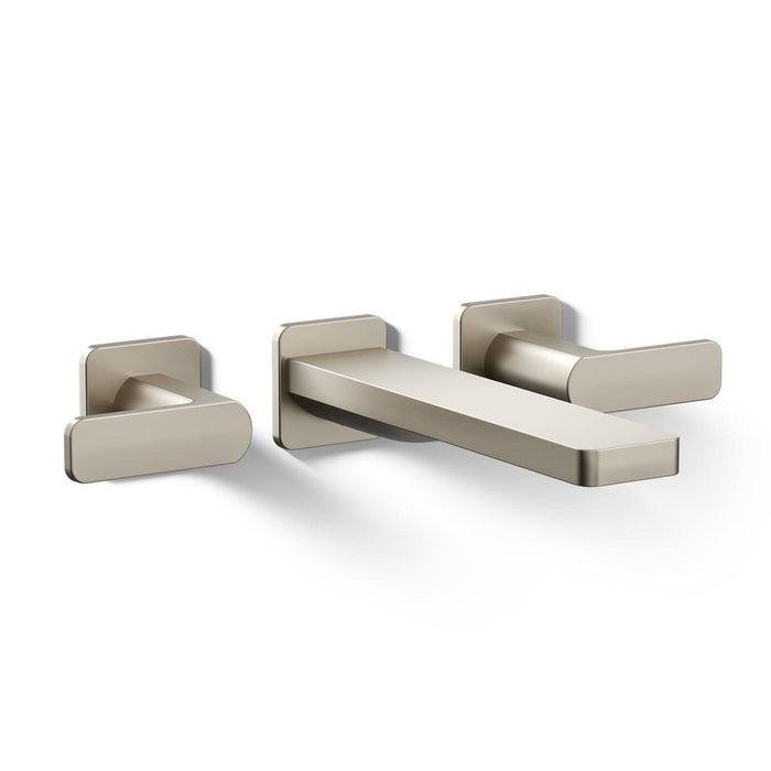 KOHLER K-T23491-4 Parallel Wall-mount bath faucet trim, vibrant brushed nickel - view 2