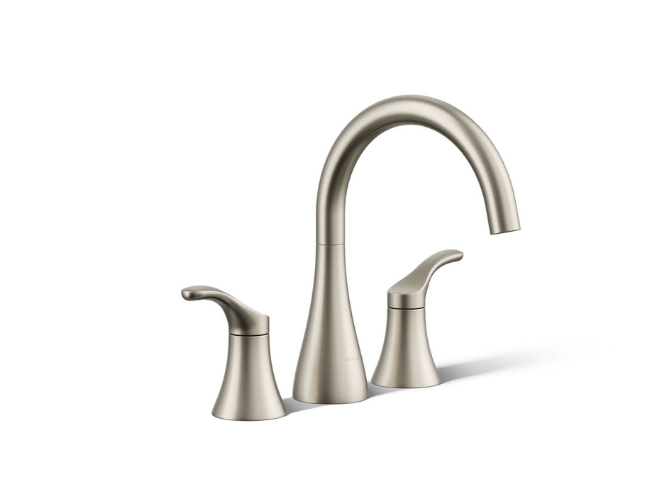 KOHLER K-T26426-4 Simplice Deck-mount bath faucet trim, vibrant brushed nickel