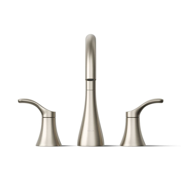 KOHLER K-T26426-4 Simplice Deck-mount bath faucet trim, vibrant brushed nickel - view 5