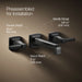 KOHLER K-T26432-4 Riff Wall-mount bathroom sink faucet trim, 1.2 gpm, matte black - view 2