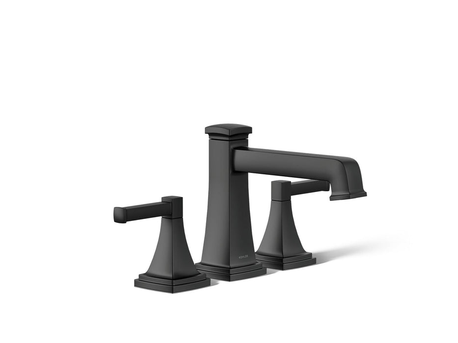 KOHLER K-T26436-4 Riff Deck-mount bath faucet trim with diverter, matte black