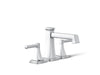 KOHLER K-T26436-4 Riff Deck-mount bath faucet trim with diverter, polished chrome