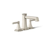 KOHLER K-T26436-4 Riff Deck-mount bath faucet trim with diverter, vibrant brushed nickel