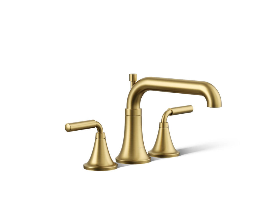KOHLER K-T26440-4 Tone Deck-mount bath faucet trim with diverter, vibrant brushed moderne brass