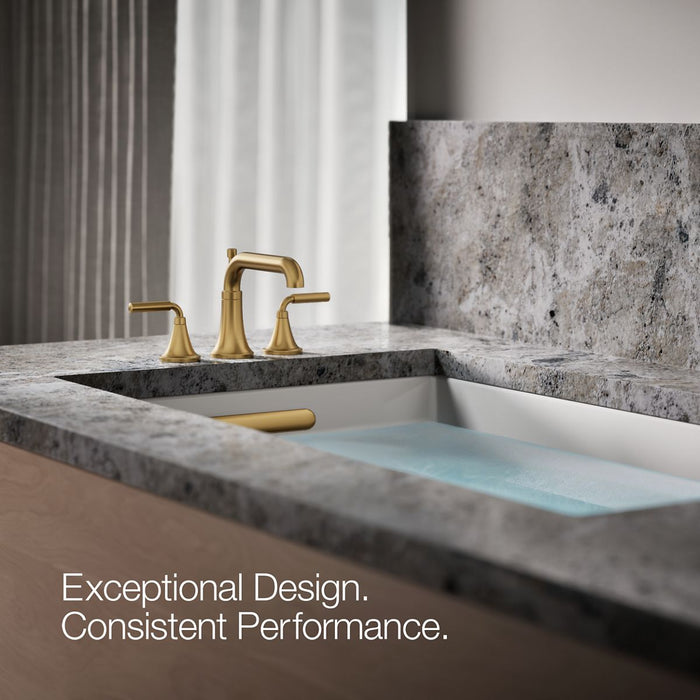 KOHLER K-T26440-4 Tone Deck-mount bath faucet trim with diverter, vibrant brushed moderne brass - view 3