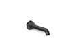 KOHLER K-T27011-ND Occasion Wall-mount bathroom sink faucet spout with Straight design, 1.2 gpm, matte black