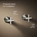 KOHLER K-T27013-3 Occasion Wall-mount bathroom sink faucet Cross handle trim, 1.2 gpm, vibrant polished nickel - view 2