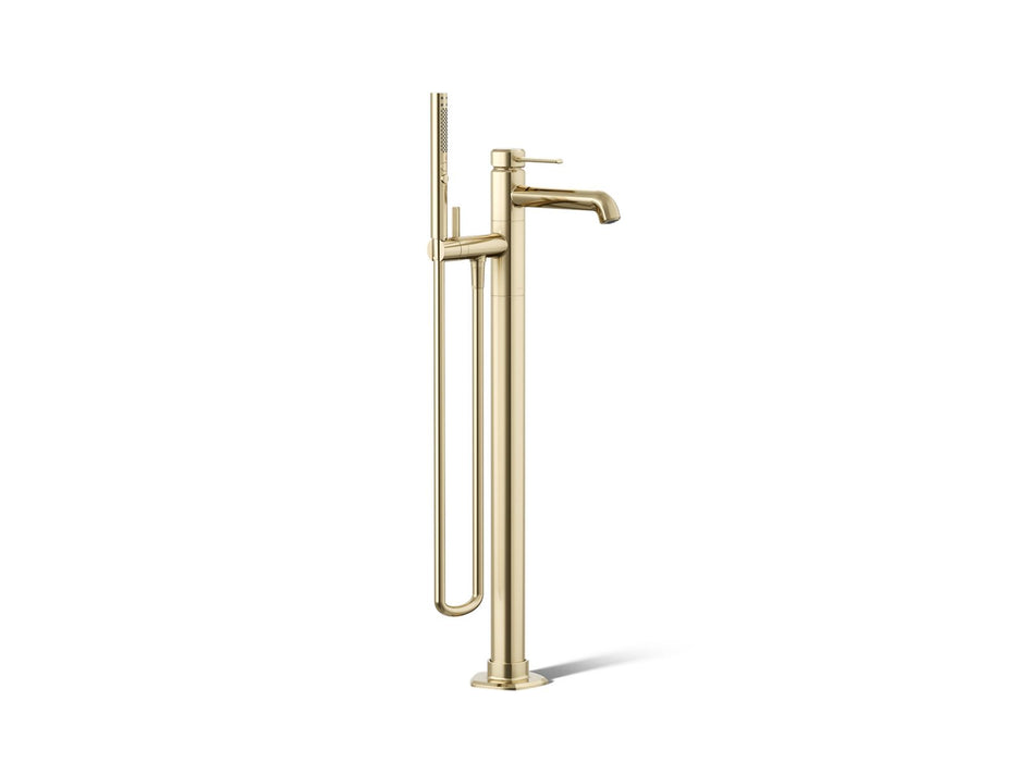 KOHLER K-T27025-4 Occasion Floor-mount bath filler trim with handshower