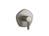 KOHLER K-T27040-4 Occasion MasterShower temperature control valve trim with lever handle, vibrant brushed nickel