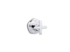 KOHLER K-T27041-3 Occasion MasterShower volume control valve trim with cross handle, polished chrome